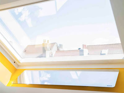 réflecteur de lumière naturelle espaciel intérieur, installation fenêtre de toit