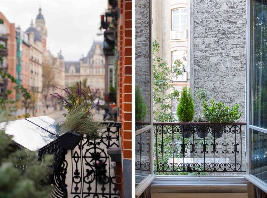 réflecteur de lumière naturelle espaciel balcon, installation aussi discrète qu'une jardinière