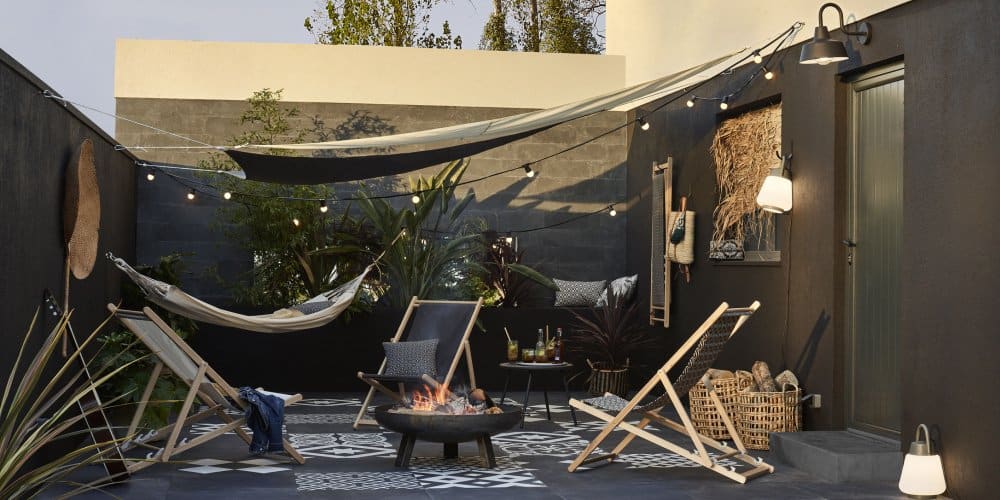 La terrasse d'un appartement ouvert sur le ciel
