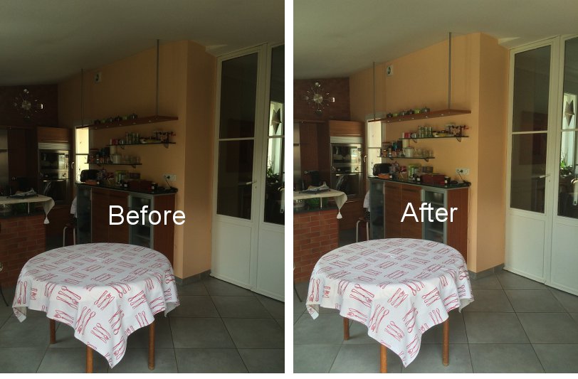 before after