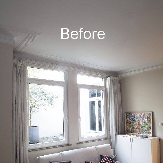 Installation réflecteurs extérieurs rez-de-chaussée cour intérieure appartement sombre