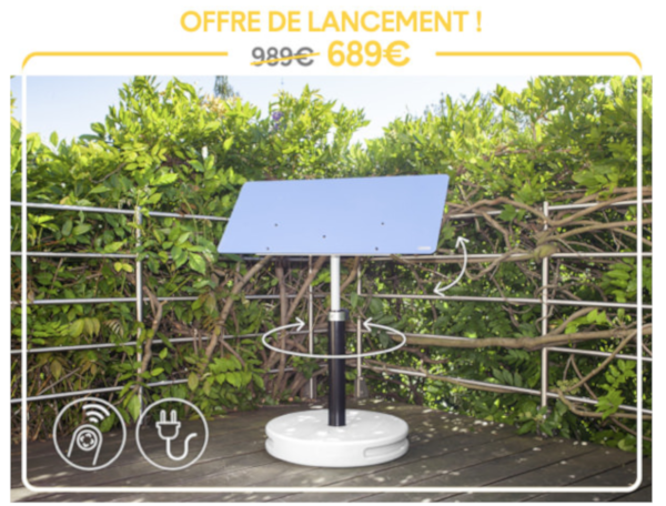 offre de lancement pour le réflecteur jardin motorisé pour les 20 premières commandes