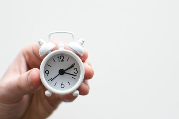 a tiny alarm clock