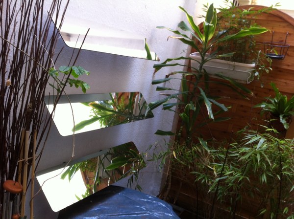 Light reflectors fitted in front of my French window