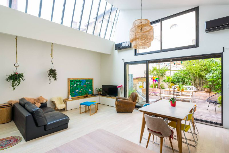 a north facing loft enlightened by daylight