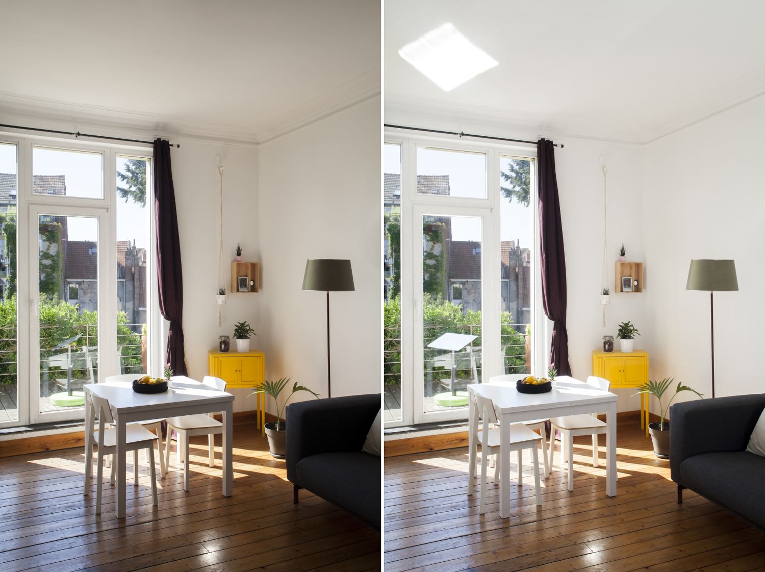 Porte-fenêtre : plus de luminosité avec le réflecteur Jardin – Témoignage de Martin à Bruxelles