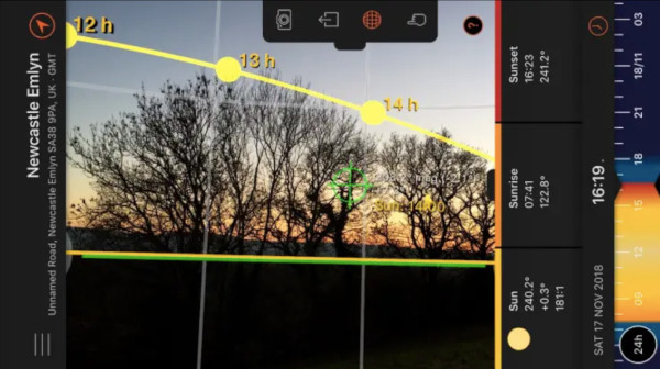 l'application sun surveyor permet de localiser les mouvements du soleil, le soleil qui rentre dans votre intérieur est du bien-être pour les occupants et un meilleur confort de vie